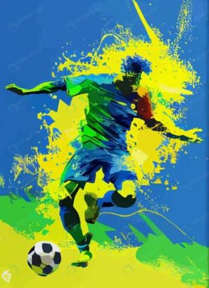 abstract brazil soccer player with ball rnd917 frp34594537 - title:Home - اورچین فایل - format: - sku: - keywords: p_id:18