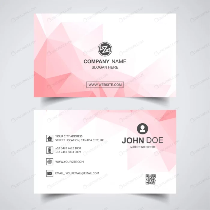abstract business card with polygon background crcb75fee43 size0.62mb - title:کارت ویزیت با پس زمینه اشکال هندسی - اورچین فایل - format:EPS - وکتور - sku:crcb75fee43 - keywords: p_id:93673