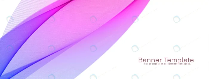 abstract colorful wave design banner crc84c71787 size7.10mb - title:قالب بنر با پس زمینه سفید و بنفش - اورچین فایل - format:EPS - وکتور - sku:crc84c71787 - keywords: p_id:89147