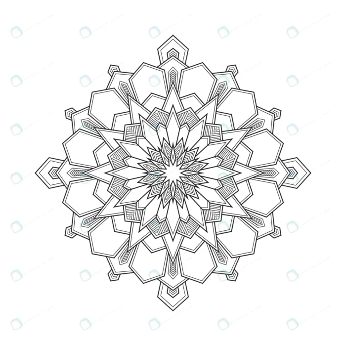 abstract geometric mandala arabesque coloring pag crc0fa7339e size1.83mb - title:دانلود وکتور طرح ماندالا - اورچین فایل - format:EPS - وکتور - sku:crc0fa7339e - keywords: p_id:33696