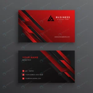 abstract geometric red business card template rnd991 frp27338409 - title:Home - اورچین فایل - format: - sku: - keywords: p_id:18