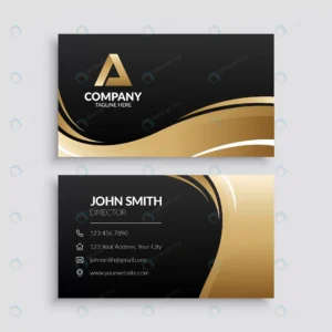 abstract gold wave business card template crc56fc7ba9 size0.71mb - title:Home - اورچین فایل - format: - sku: - keywords: p_id:18