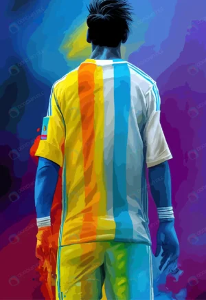 abstract illustration argentinian soccer player rnd899 frp34594493 - title:Home - اورچین فایل - format: - sku: - keywords: p_id:18