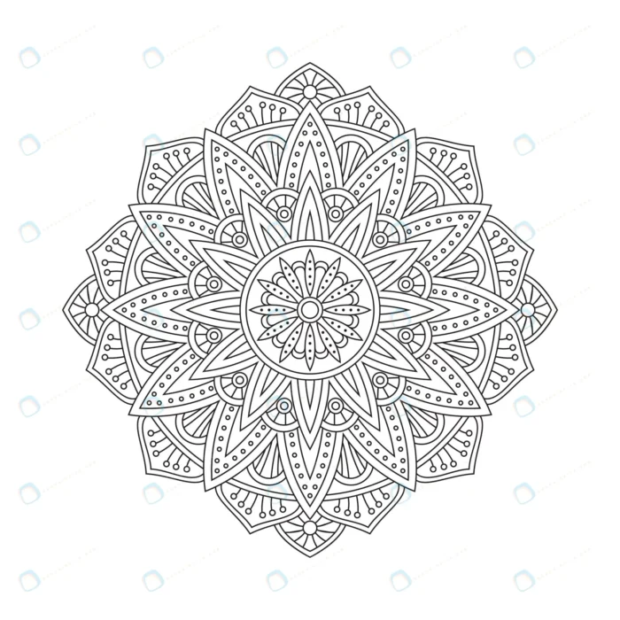 abstract mandala arabesque coloring page book ill crc54694e93 size2.29mb - title:طرح ماندالا با فرمت وکتور - اورچین فایل - format:EPS - وکتور - sku:crc54694e93 - keywords: p_id:33716
