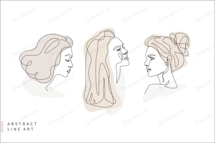 abstract minimal face line art set woman head pro crc577764aa size1.43mb - title:وکتور چهره خانم سبک لاین آرت - اورچین فایل - format:EPS - وکتور - sku:crc577764aa - keywords:وکتور چهره خانم سبک لاین آرت, وکتور, تصویر خطی, خانم, دختر, فایل تکی, کاراکتر p_id:95517
