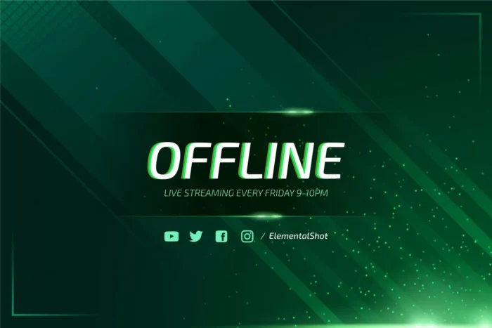 abstract offline twitch banner with neon particle crc861fc4b3 size6.38mb - title:بنر سبز رنگ با خطوط موازی - اورچین فایل - format:EPS - وکتور - sku:crc861fc4b3 - keywords:بنر سبز رنگ با خطوط موازی, وکتور, بنر, فایل تکی p_id:95805