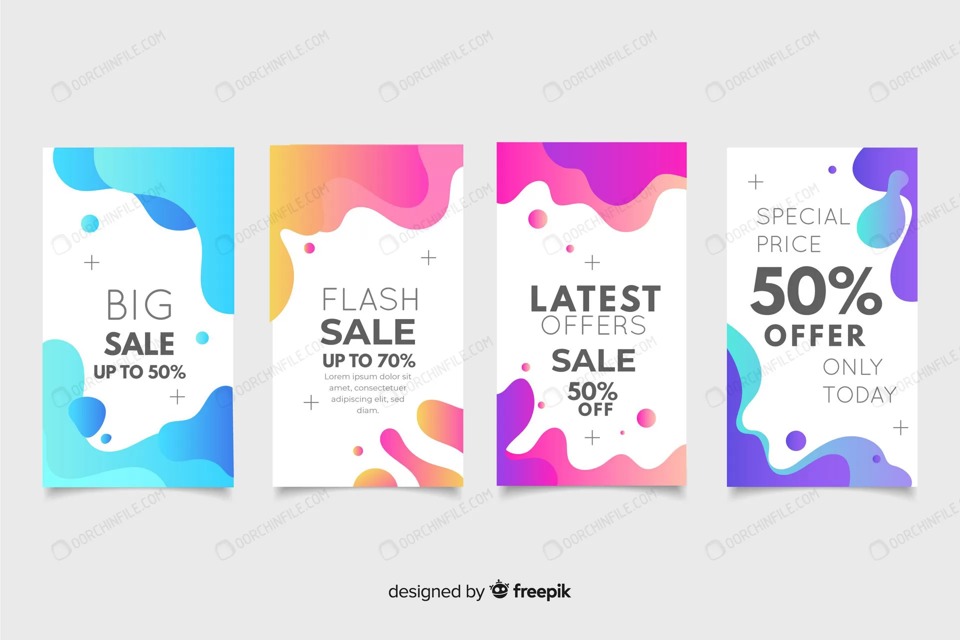 abstract sale instagram story collection crcd8997ec2 size1.48mb - title:استوری اینستاگرام ویژه فروش با تخفیف - اورچین فایل - format:EPS - وکتور - sku:crcd8997ec2 - keywords: p_id:97207