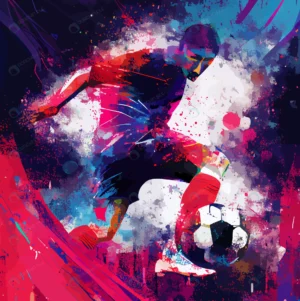 abstract soccer player with ball rnd643 frp34594583 - title:Home - اورچین فایل - format: - sku: - keywords: p_id:18