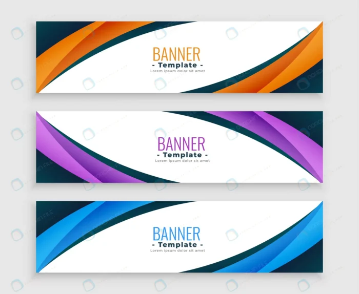 abstract wave curve business web banners set crc55c78327 size1.05mb - title:مجموعه تمپلیت طرح بنر ساده و انتزاعی - اورچین فایل - format:EPS - وکتور - sku:crc55c78327 - keywords:مجموعه تمپلیت طرح بنر ساده و انتزاعی, وکتور, انتزاعی, بنر, دانلود رایگان, فایل تکی, وکتور رایگان p_id:60764