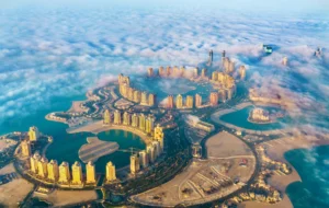 aerial view pearl qatar island doha through mornin rnd555 frp13852076 - title:Home - اورچین فایل - format: - sku: - keywords: p_id:18