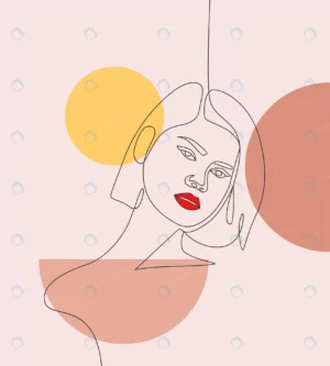 aesthetic woman face vector line art minimal line crcd563f036 size1.56mb - title:Home - اورچین فایل - format: - sku: - keywords: p_id:18