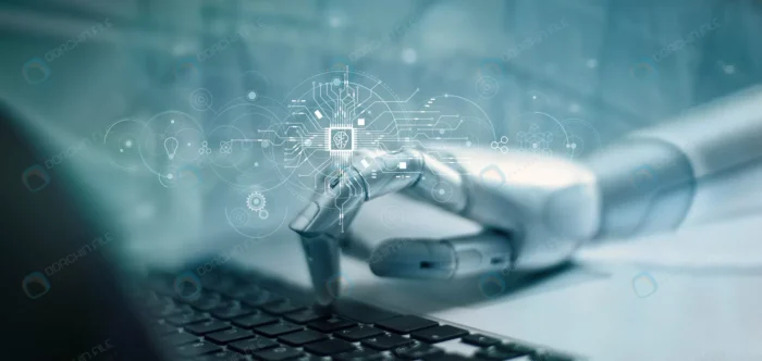 ai learning artificial intelligence futuristic ro crca10c1dfb - title:عکس مفهومی از دست ربات و هوش مصنوعی - اورچین فایل - format:JPG - استوک - sku:crca10c1dfb - keywords: p_id:63177