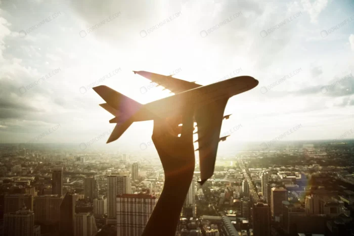 airplane aircraft travel trip crce1efaa8a - title:هواپیمای اسباب بازی در دست مرد - اورچین فایل - format:JPG - استوک - sku:crce1efaa8a - keywords: p_id:99325