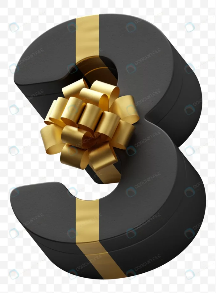 alphabet number 3 gift box wrapped dark black pap crc9884cfe5 size41.77mb - title:رندر عدد 3 با طرح جعبه کادو - اورچین فایل - format:PSD - فتوشاپ - sku:crc9884cfe5 - keywords: p_id:53373