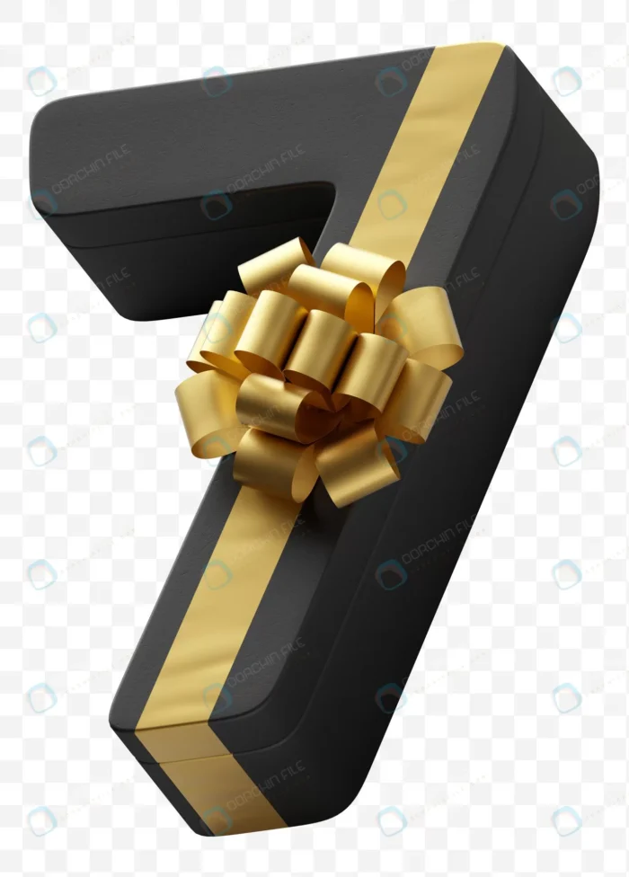 alphabet number 7 gift box wrapped dark black pap crc8699cbd4 size35.05mb 1 - title:رندر عدد 7 با طرح جعبه کادو - اورچین فایل - format:PSD - فتوشاپ - sku:crc8699cbd4 - keywords: p_id:53381