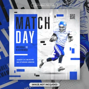 american football flyer social media template rnd301 frp31102641 - title:Home - اورچین فایل - format: - sku: - keywords: p_id:18