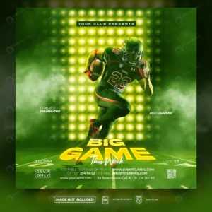 american football flyer social media template rnd346 frp25939749 - title:Home - اورچین فایل - format: - sku: - keywords: p_id:18