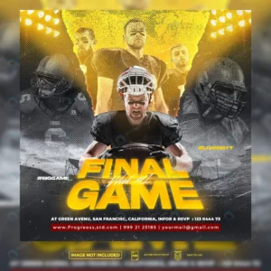 american football flyer social media template rnd810 frp20531895 - title:Home - اورچین فایل - format: - sku: - keywords: p_id:18