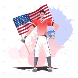 american football player holding usa flag happy la rnd188 frp10161952 - title:Home - اورچین فایل - format: - sku: - keywords: p_id:18