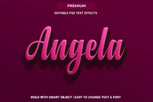 angela 3d pink text effect - title:Home - اورچین فایل - format: - sku: - keywords: p_id:18