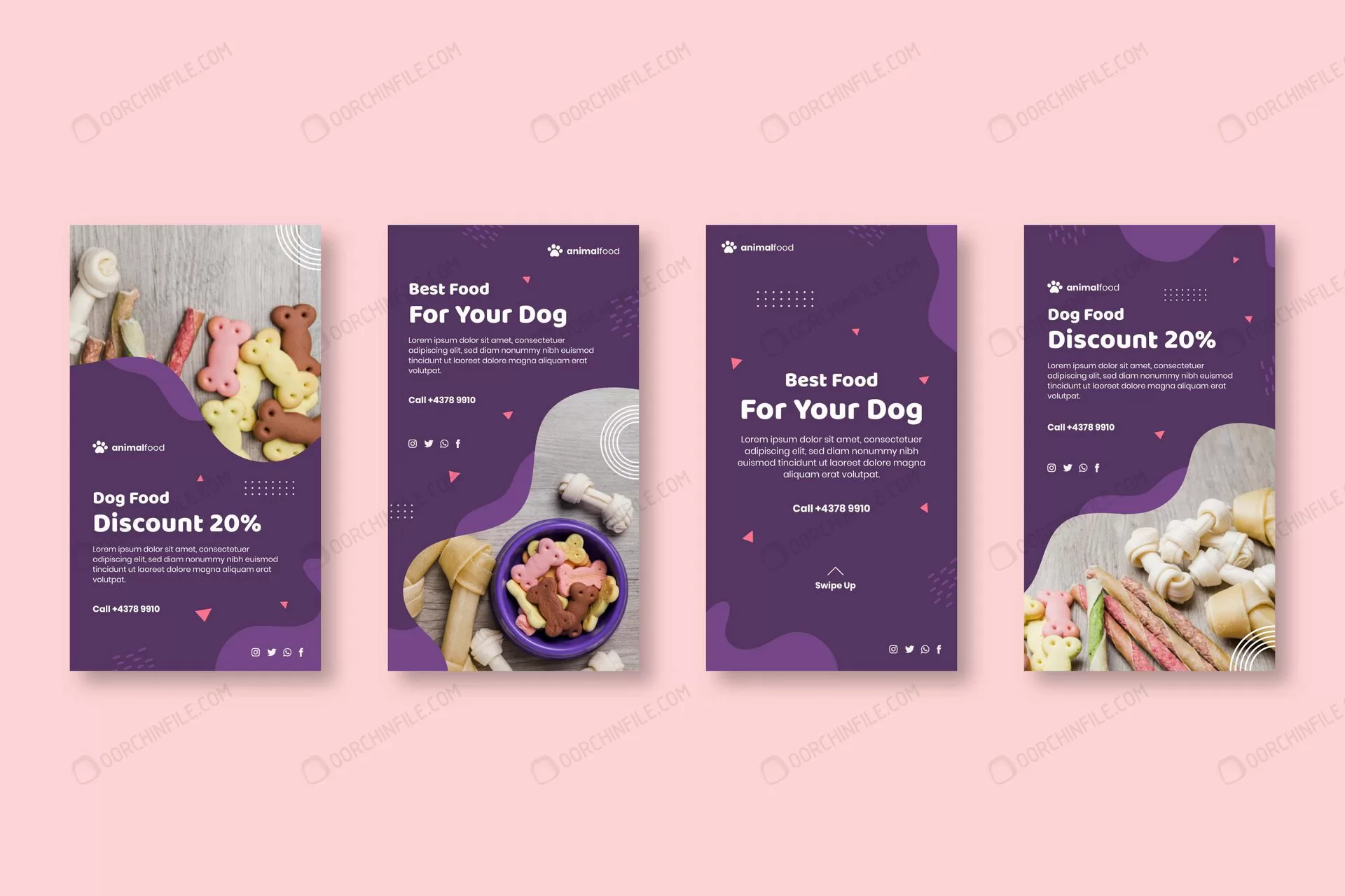 animal food instagram stories crcdb04aa09 size1.95mb - title:قالب استوری اینستاگرام ویژه حیوانات خانگی - اورچین فایل - format:EPS - وکتور - sku:crcdb04aa09 - keywords: p_id:92473