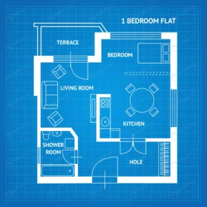 apartment floor plan blueprint top view crcc0d0062e size6.07mb - title:Home - اورچین فایل - format: - sku: - keywords: p_id:18