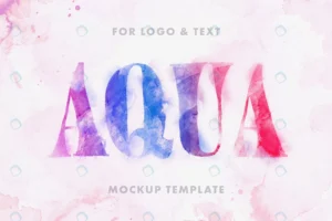 aquarelle watercolor text effect logo mockup crcdedafca2 size74.58mb - title:Home - اورچین فایل - format: - sku: - keywords: p_id:18