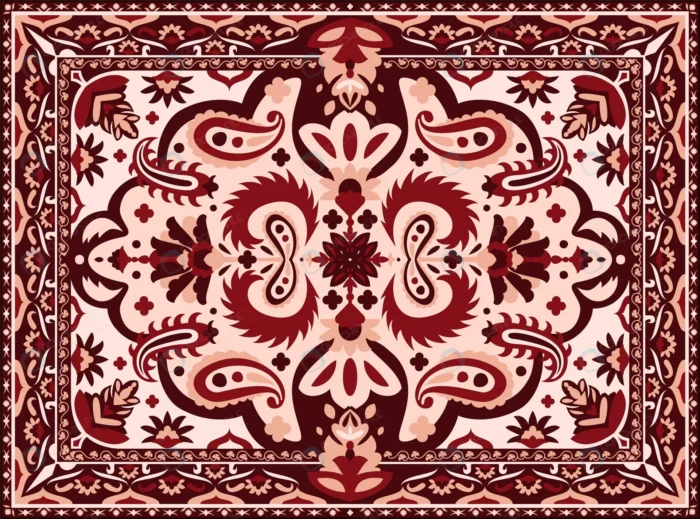 arabesque carpet indian persian rug with ethnic g crcad28526b size8.78mb - title:وکتور فرش ایرانی - اورچین فایل - format:EPS - وکتور - sku:crcad28526b - keywords: p_id:85939