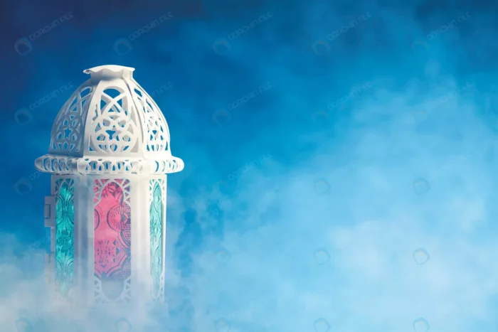 arabic lamp with colorful light with colored back crc87ef4f8f size5.46mb 7360x4912 1 - title:استوک چراغ با بکگراند گرادینت آبی - اورچین فایل - format:JPG - استوک - sku:crc87ef4f8f - keywords: p_id:50573