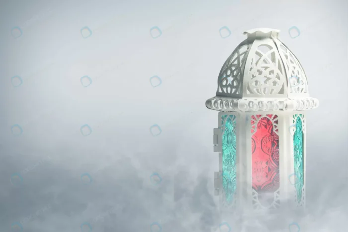 arabic lamp with colorful light with fog backgrou crcc83ad029 size7.73mb 6000x4000 1 - title:عکس چراغ عربی با بکگراند مه آلود - اورچین فایل - format:JPG - استوک - sku:crcc83ad029 - keywords: p_id:50575