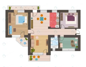 architectural flat plan top view with living room crc79ab13e1 size1.72mb 1 - title:Home - اورچین فایل - format: - sku: - keywords: p_id:18