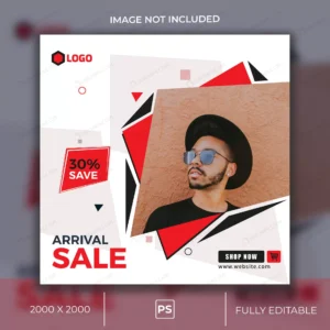 arrival sale social media post banner template 2 crc4a236647 size1.23mb - title:Home - اورچین فایل - format: - sku: - keywords: p_id:18