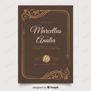 artistic retro wedding invitation template crce5097f02 size2.46mb - title:Home - اورچین فایل - format: - sku: - keywords: p_id:18