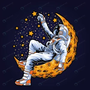 astronaut lying moon illustration rnd849 frp16890829 - title:Home - اورچین فایل - format: - sku: - keywords: p_id:18