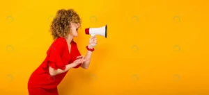 attractive woman with curly hair with loudspeaker crc91868082 size0.07mb 1920x876 - title:Home - اورچین فایل - format: - sku: - keywords: p_id:18