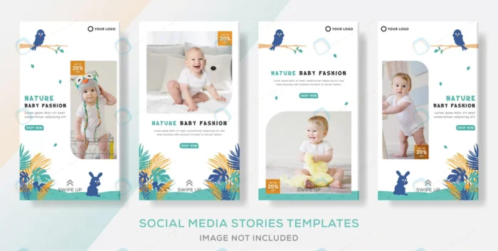 baby clothes banner template stories post crcf6286a85 size5.89mb - title:قالب استوری اینستاگرام مناسب نوزاد - اورچین فایل - format:EPS - وکتور - sku:crcf6286a85 - keywords: p_id:42299