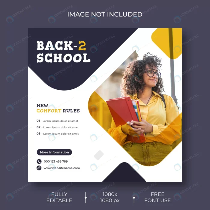 back social media post web banner template crc25d50df7 size9.77mb - title:پست اینستاگرام با موضوع مدرسه و آموزش - اورچین فایل - format:PSD - فتوشاپ - sku:crc25d50df7 - keywords: p_id:57072