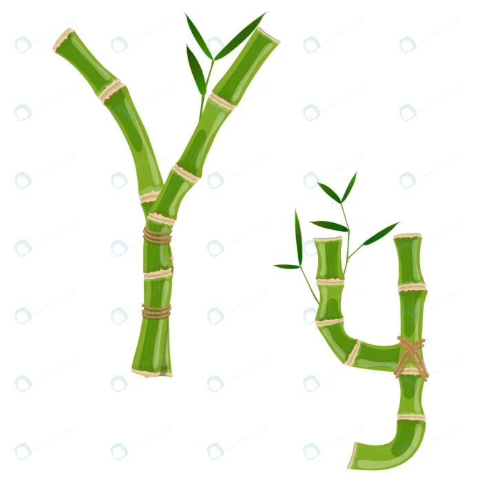 bamboo letter y with young shoots with leaves eco crcbf72adca size2.64mb - title:وکتور حروف انگلیسی Y طرح بامبو - اورچین فایل - format:EPS - وکتور - sku:crcbf72adca - keywords: p_id:79315