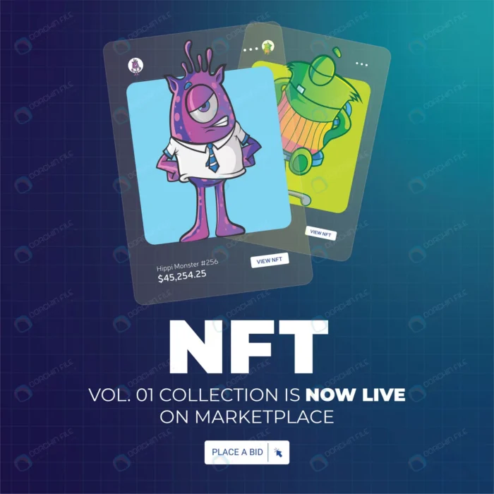 banner design nft collection is now live marketpla rnd484 frp26134305 - title:مجموعه وکتور کارتونی NFT - اورچین فایل - format:EPS - وکتور - sku:frp26134305 - keywords: p_id:72253