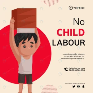 banner design no child labour cartoon style illust rnd590 frp21721676 - title:Home - اورچین فایل - format: - sku: - keywords: p_id:18