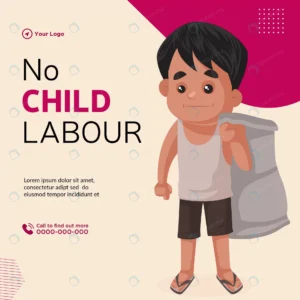 banner design no child labour cartoon style illust rnd770 frp21721654 - title:Home - اورچین فایل - format: - sku: - keywords: p_id:18