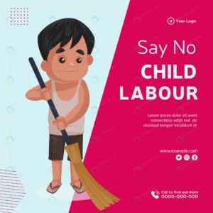 banner design say no child labour cartoon style il rnd239 frp21721659 - title:Home - اورچین فایل - format: - sku: - keywords: p_id:18