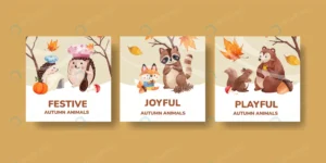 banner template with autumn animal watercolor sty crcb7f27dab size28.30mb - title:Home - اورچین فایل - format: - sku: - keywords: p_id:18