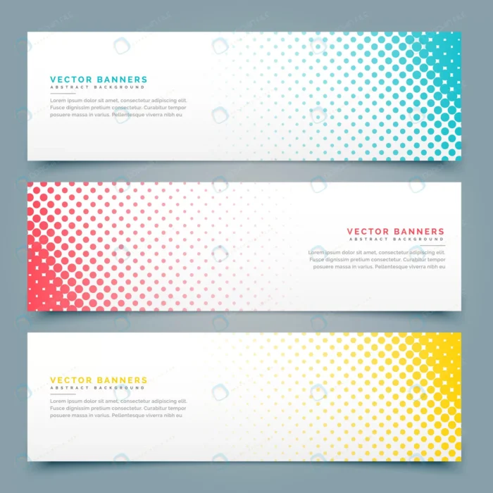 banners with halftone dots different colors crcb6dafa1c size2.38mb - title:وکتور بنر با طرح خال خال - اورچین فایل - format:EPS - وکتور - sku:crcb6dafa1c - keywords:وکتور بنر با طرح خال خال, وکتور, بنر, دانلود رایگان, فایل تکی, وکتور رایگان p_id:60768