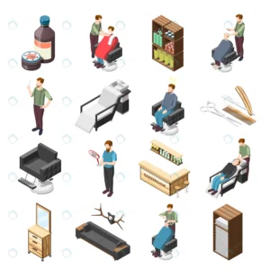 barbershop isometric icons characters crcc7ecd53a size3.40mb - title:Home - اورچین فایل - format: - sku: - keywords: p_id:18