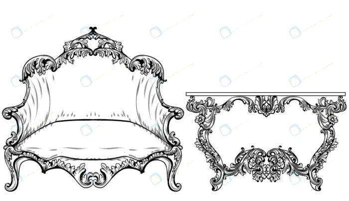 baroque rococo furniture vector rich imperial ros crc7e89dc49 size3mb 1 - title:وکتور میز و مبل کلاسیک - اورچین فایل - format:EPS - وکتور - sku:crc7e89dc49 - keywords: p_id:47176