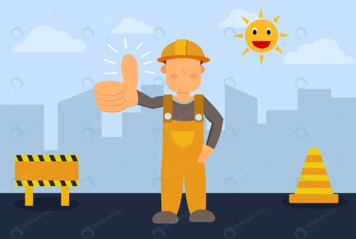 be good worker good labor excellent work award don rnd169 frp29396677 - title:وکتور کارگر با کلاه ایمنی - اورچین فایل - format:EPS - وکتور - sku:frp29396677 - keywords: p_id:74505