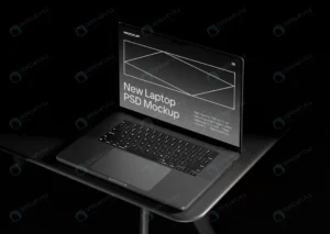 beautiful dark laptop screen mockup branding ident rnd366 frp23281808 - title:Home - اورچین فایل - format: - sku: - keywords: p_id:18