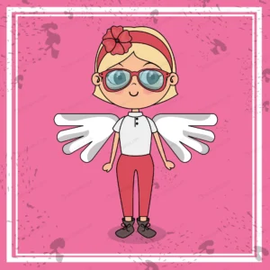 beautiful girl with wings kawaii character crc07950694 size2.81mb - title:Home - اورچین فایل - format: - sku: - keywords: p_id:18