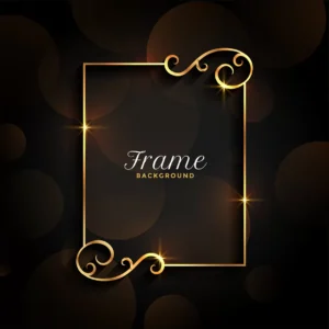 beautiful golden floral invitation frame background - title:Home - اورچین فایل - format: - sku: - keywords: p_id:18